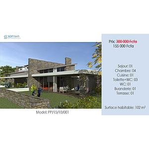 [03307] Plan Plien pied PP.15.10.001